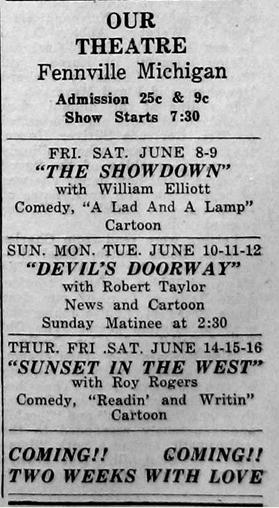 Our Theatre - Old Ad From James (newer photo)